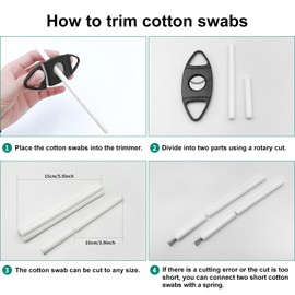 10 Pieces（5.9Inch）Humidifier Filter Cotton Refill Travel Mini Sticks Car Humidifier Replacement Parts for Portable Personal USB Powered Smart Humidifiers in Office Bedroom