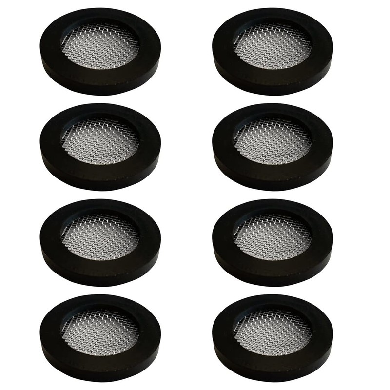 Pack of 8 Rubber Washers Seal with Strainer 24.5 x