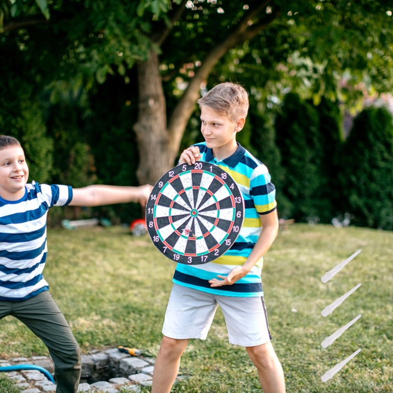 HUANR Pack of 200 Dart Tips, Soft, White Darts, Plastic