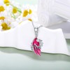 LONAGO Dragon Birthstone Necklace Wyvern Dragon Pendant Necklace Gift for