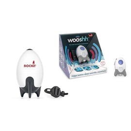 Combo Especial - Rock It (Mecedor Automatico de Carriola y Cuna) + Wooshh (Tranquilizador de Sonido para Bebé). Útil para mejorar el sueño del Bebé
