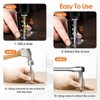 5Pcs Screw Extractor Set Spiral Flute Bolt Extractor Set Cr-MO