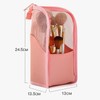 XUNQUCOM Stand-Up Makeup Brush Storage Organizer Bag, Waterproof Dust Free