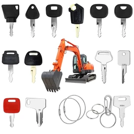 18 Construction Machines Universal Ignition Key Set for Engine Start Switch Excavator and Tractor