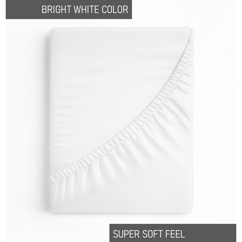 Hospital Bed Sheet Fitted 36x80x9, 100% Cotton Fitted Bed Sheet