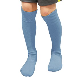 COUVER - Calcetines de béisbol y sóftbol para niños pequeños, calcetines de algodón hasta la rodilla, 1 par, Azul Carolina, Medium