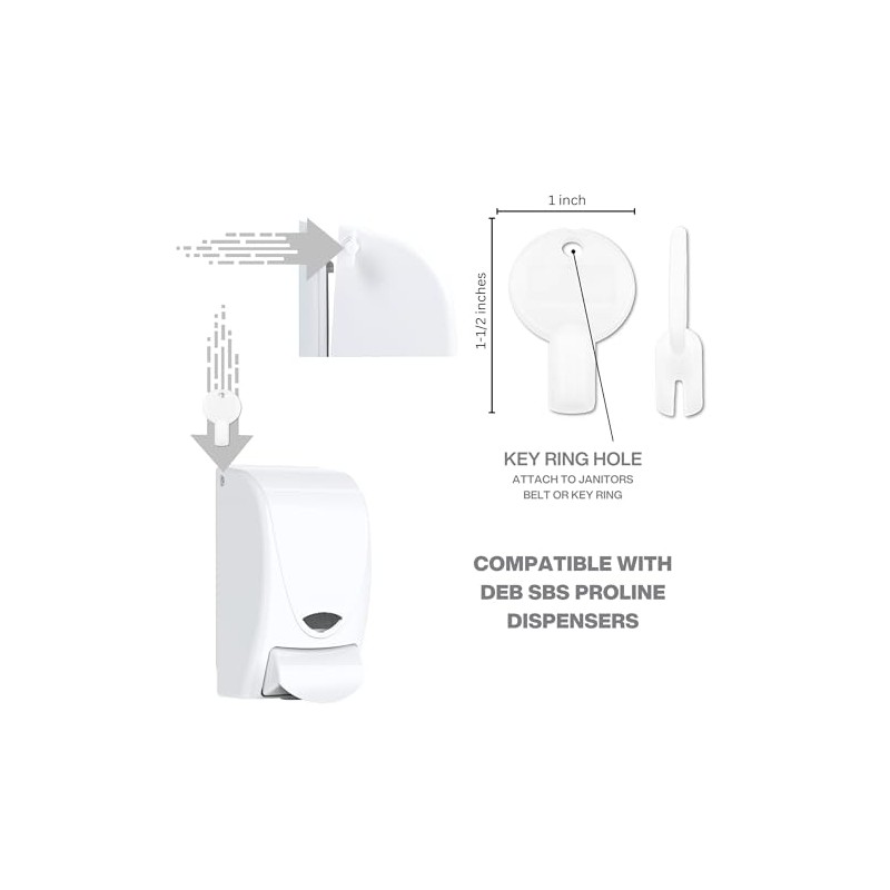 Key for Deb ProLine Soap Dispensers - Compatible with Deb