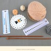 Haiki Multifunctional Knitting Needle Gauge Ruler Knitting Needle Measuring Tool