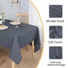 Hiasan Grey Table Cloth Rectangular Waterproof 54 x 80 Inches,