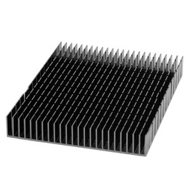 CPU Amplifier PCB Heat Sink Aluminium Cooler Cooling Heatsink 150x120x20mm (Black)
