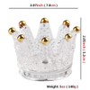 ZKKD Glass Crown Ashtray Creative Desktop Smoking Ash Tray Home