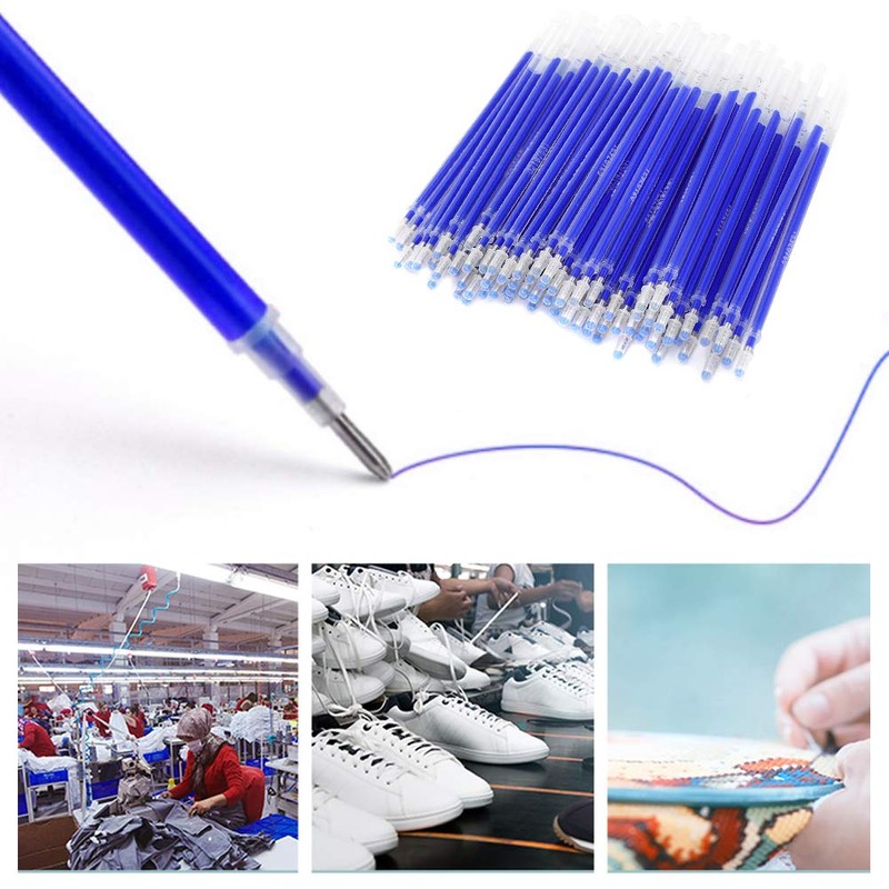 Cocoarm Pack of 100 Fabric Pen Refill, Heat Erasable Pen