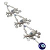 Turkish Blue Evil Eye (Nazar) 3 Lucky Carp Fish Amulet