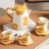 Scizorito Porcelain Tea Set(1 Pot 4 Cups), Afternoon Tea Set,