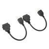 2PCS 6 Pin OBD‑OBD2 Motorcycle Diagnostic Scanner Cable Replacement for