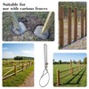 Heavy-Duty Fence Post Puller with Galvanized Aircraft Cable & 1/4"