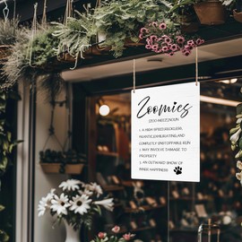 Kneaotoaji Dog Signs for Home Decor - Dog Gifts for Dog Lovers, Dog Decor, Funny Dog Room Decor Wall Decor, Dog Decorations, Rustic Zoomies Definition Wooden Hanging Sign for Home Dog Room 10x8 Inch