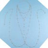 TseenYi Boho Beads Body Chain Gold Chest Body Chain Small