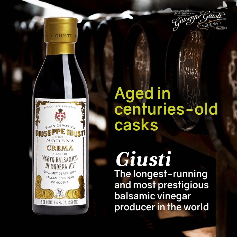 Giusti Balsamic Glaze Based on Thick Balsamic Vinegar of Modena