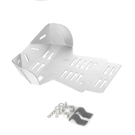 Front Skid Plate Engine Lower Guard Bash Cover Protector Compatible with KLX140 KLX140L KLX140G 2009-2024 (Silver)