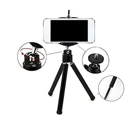 K-S-Trade Qualitativ & Innovativ Smartphone Stativ Dreibein Für AGM G2 Pro Tripod Aus Aluminium Klemmstativ Stativ Adapter Für Mobiltelefone