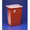 Sharps-A-Gator Covidien Multi-Purpose Sharps 10 Gallon Red Base Vertical Entry