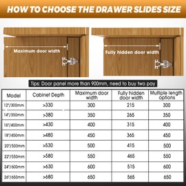 Pocket Door Slides, Cabinet Pocket Door Slide,Pocket Door Hinge,Cabinet Pocket Door Hardware Kit Fit,Pivot Door Slide Hardware Inset,with Magnetic Push-Pull Latch,for Cabinet Door(2, 24in)