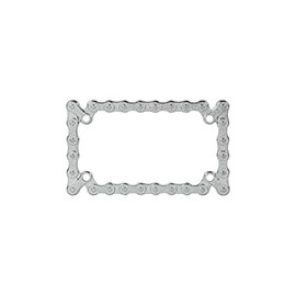 GG Grand General 60396 Chrome Motorcycle License Plate Frame, Bike Chain, 4 Holes