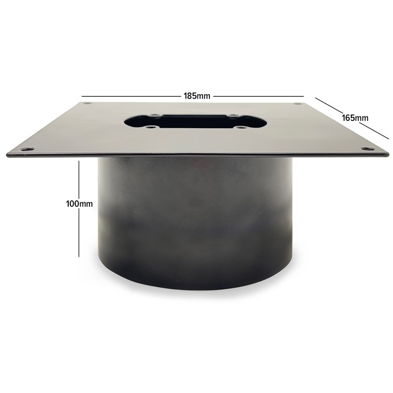 Butler Technik Stainless Steel Diesel Heater Turret Mount Plate for