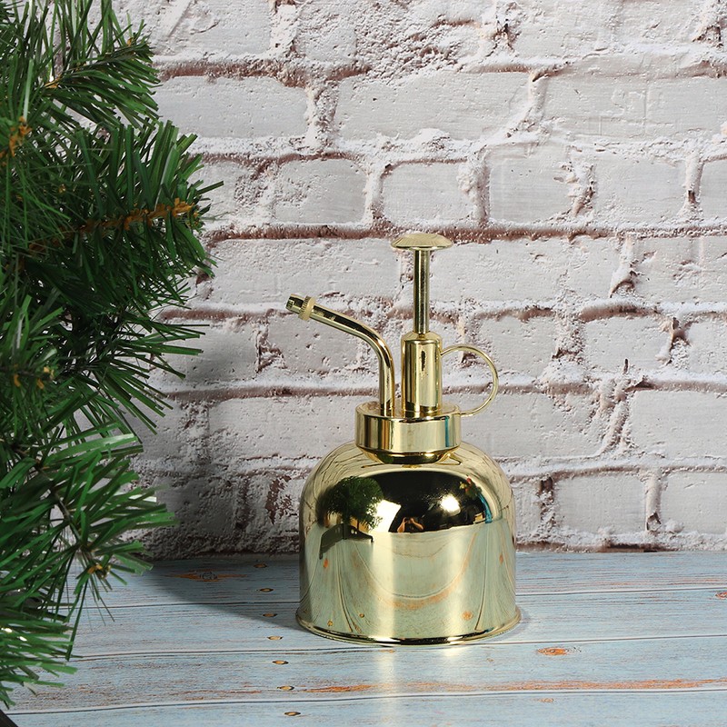Stainless Steel Hand Pressure Plant Flower Watering Pot Spray Bottle