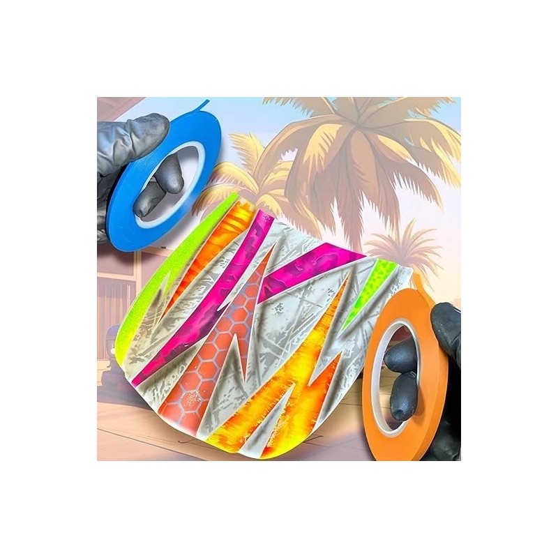 LiME LiNE 1/8" Flexible Vinyl Fineline Masking Tape for Pinstriping