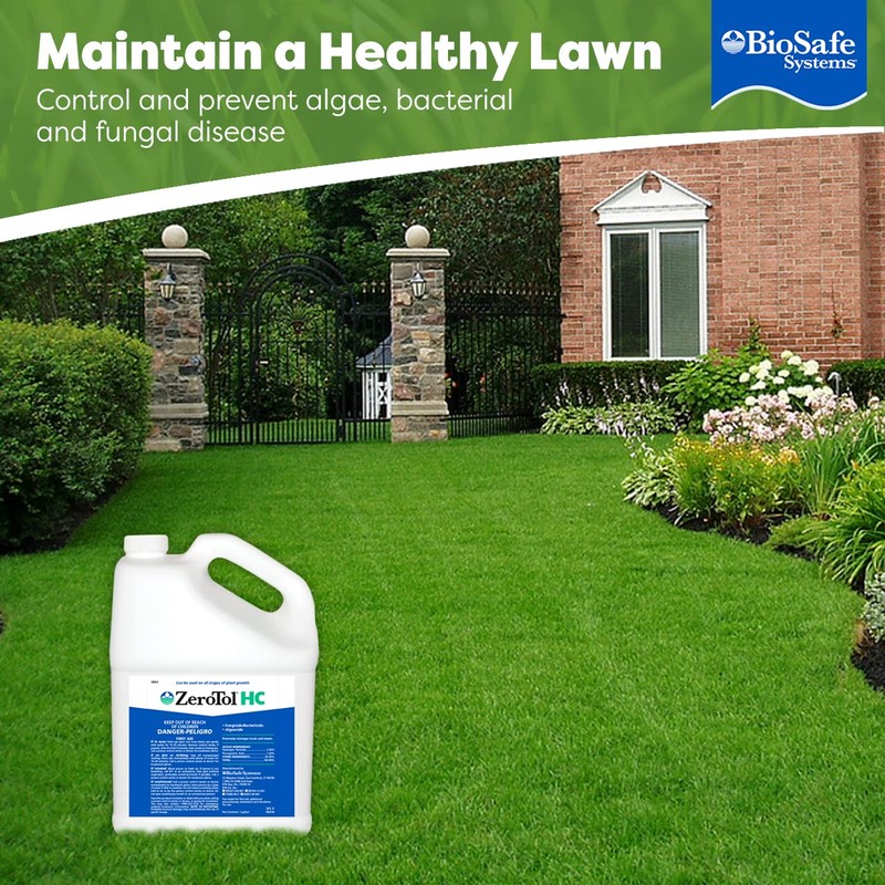 BioSafe Systems ZeroTol HC, Broad Spectrum Algaecide, Bactericide, and Fungicide,