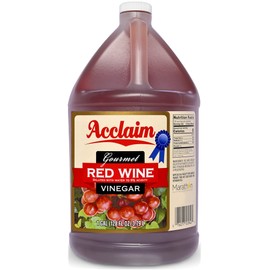 Acclaim Gourmet Red Wine Vinegar, 128 Ounces (1 Gallon) - 5% Acidity