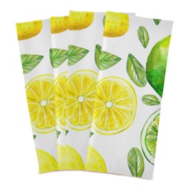 xigua Set of 4 Tea Towels-Lime Lemon Kitchen Towel- Durable & Super Absorbent Dish Cloths - Stylish Design Dish Cloth & Towels 71.1x45.7 cm