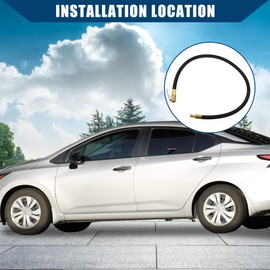 Hihaha Bike Tire Valve Pipe Air Inflator Pump Extension Hose 60cm 24"/1Pcs