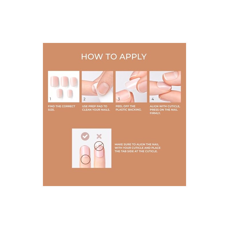 KISS imPRESS Press-On Nails Bare But Better Manicure Set, Nude