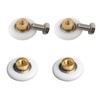 Helonge Shower Door Rollers, 4 Pcs 19mm Shower Door Rollers