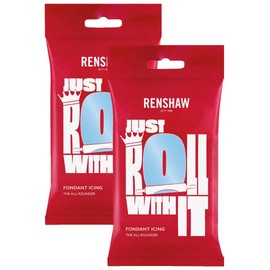 Renshaw Baby Blue Ready to Roll Icing 500g (Multipack 2X 250g)