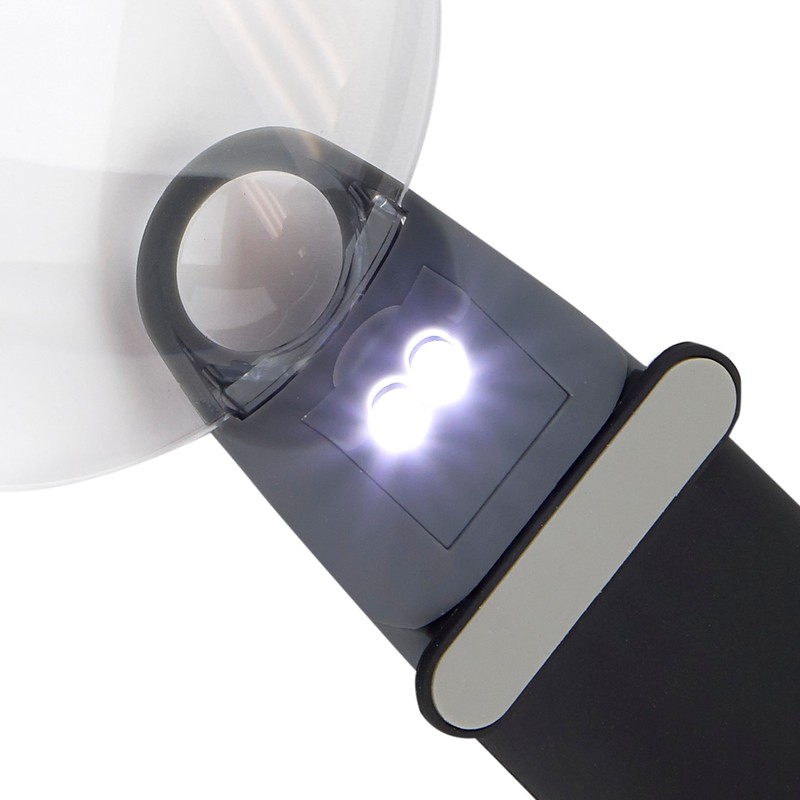 Carson FreeHand 2.5x LED Lighted Hand-Held or Hands-Free Magnifier with