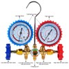 Rankomu Refrigerant Manifold Gauge Set, 3-Hose AC Charging Kit with