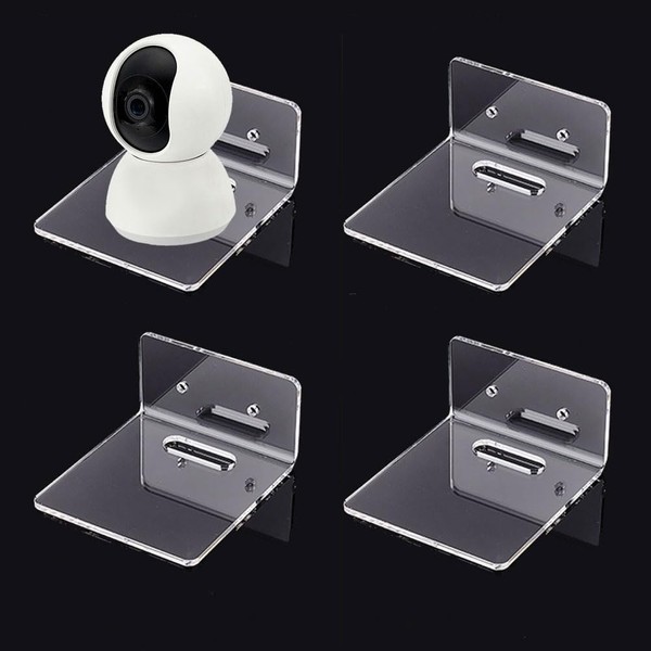 PH PandaHall 4pcs Wall Shelves, Acrylic Floating Shelves Small Clear