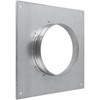 Duct Connection Flange Diameter 150 mm, Galvanised Steel, Straight or