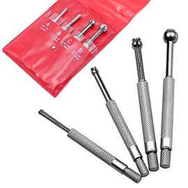 4pcs Telescopic Bore Gauge Set, 3-13 mm Adjustable Small Hole Full Ball Bore Gauge Kit
