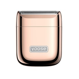 yoose - Maquinillas de afeitar eléctricas para mujer, con cuerpo de aleación IPX7 para mujer (USB-C, peine recortador, modos de afeitado múltiples), tamaño portátil, dorado radiante