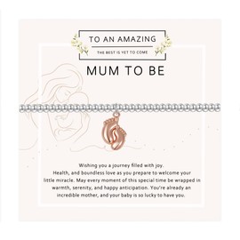 MUCCA Mum to Be Gifts Little Foot Charm Bracelet for Women New Mum Gifts for Mothers Day Jewellery