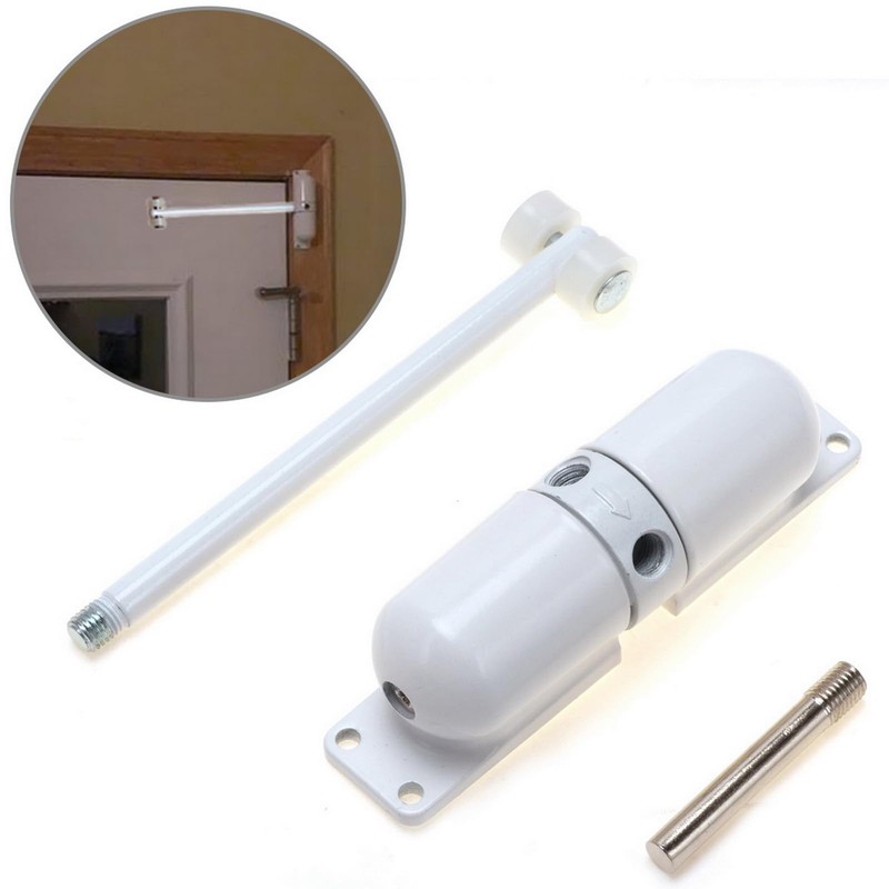Biendo Spring Door Closer White Automatic Sensor Door Automatically Close
