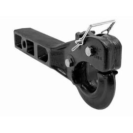 Buyers Products RM5P Receiver Mount Pintle Hook, 5 Ton Capacity, Spring-Loaded Lock Arm, Secure Hold On 2" to 3" Lunette Eyes, Towing Accessories for Trucks & Trailers