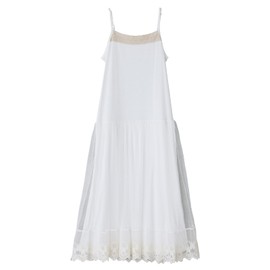 n'OrLABEL Fashionable Walker wan0706 Luxurious Lace Long Pettia Dress, Cami Dress, Sleeveless Dress, Women's, Spring, Summer, Autumn, Winter, Petticoat, Long, Large Size, Inner Layered Cami, Tulle