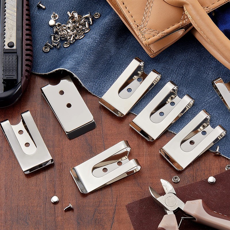 Frienda 10 Pcs Metal Belt Clip Buckle Spring Hook Belt