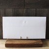 BAY LETTERPRESS 3 Long Envelopes, 30 Pieces, Cute Heart